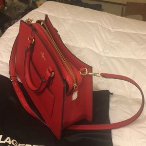 Karl Lagerfeld red bab.  Ameue. Used once